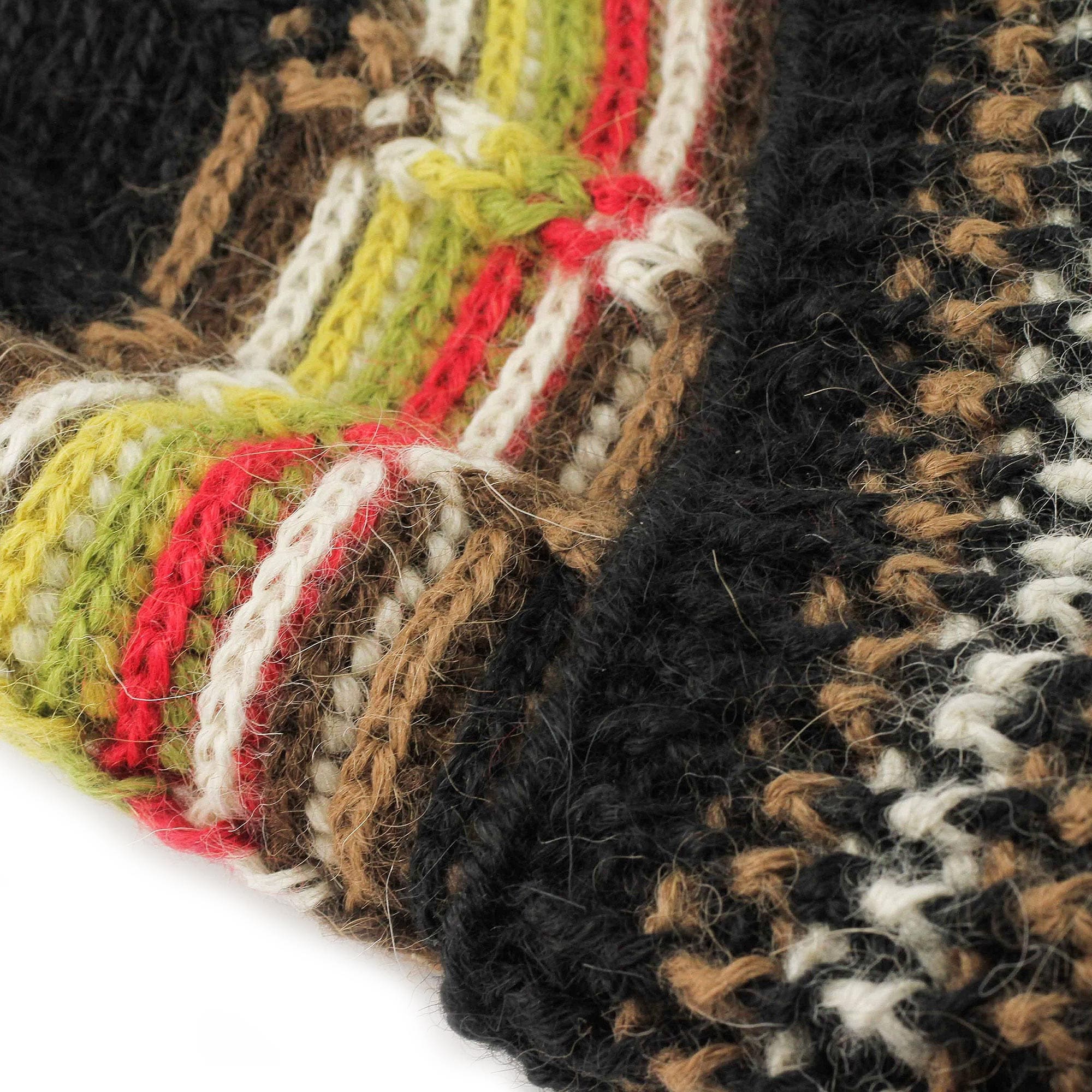 100% Alpaca Crocheted Hat - Night Beacon